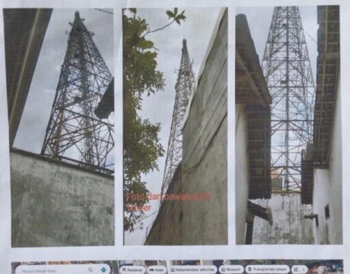 TOWER PROTELINDO DI TENGAH PEMUKIMAN PADAT DITOLAK WARGA